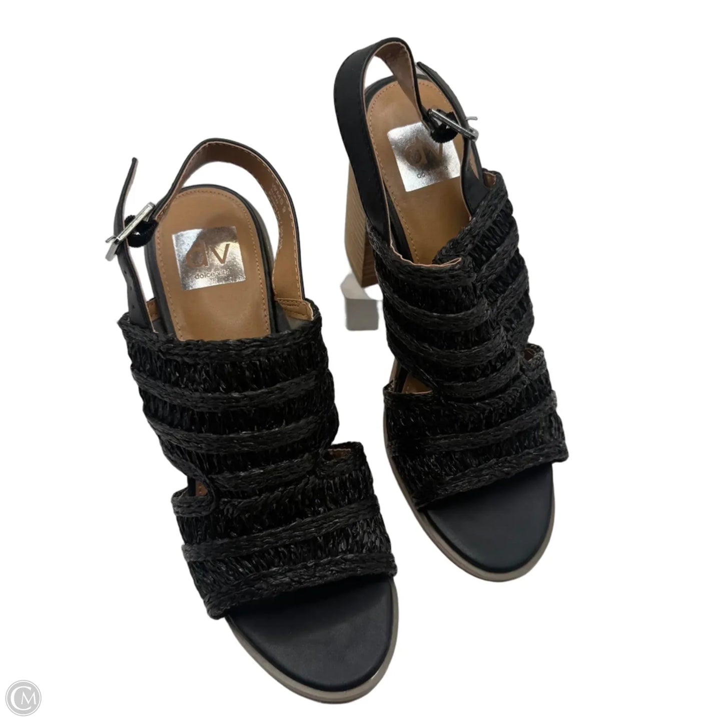 Sandals Heels Wedge By Dolce Vita In Black, Size: 9