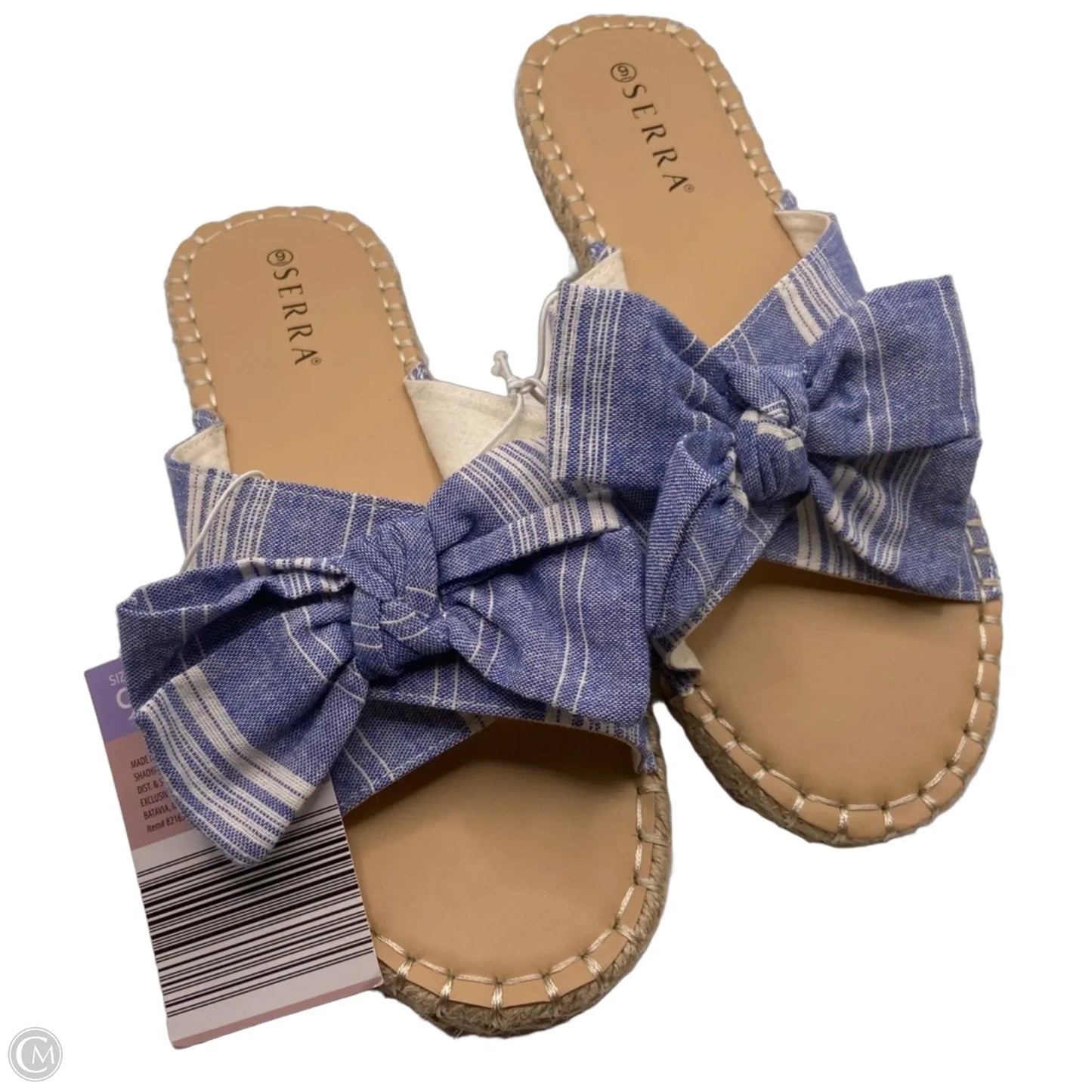 Sandals Flats By Serra In Blue, Size: 9