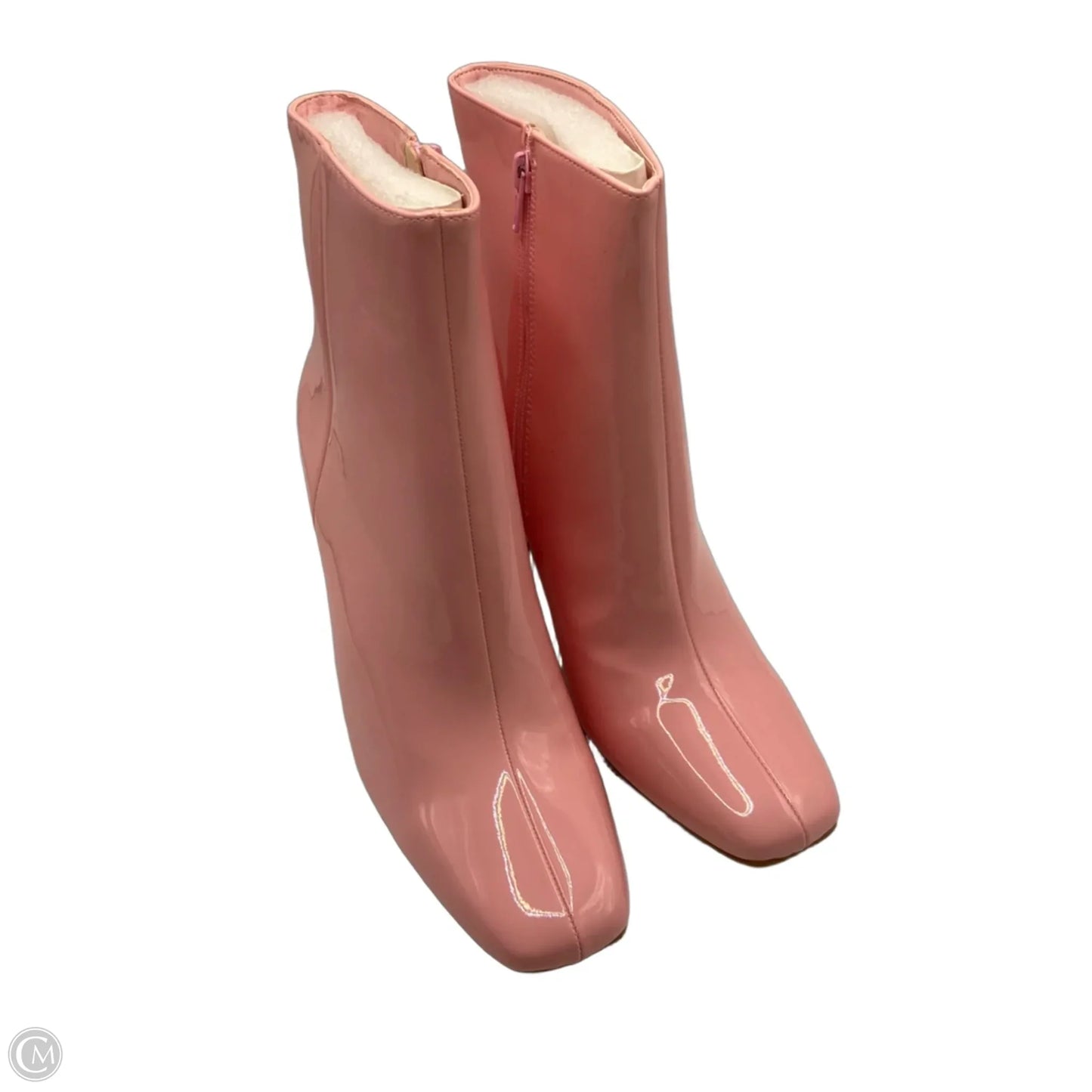 Boots Ankle Heels By Clothes Mentor In Pink, Size: 10