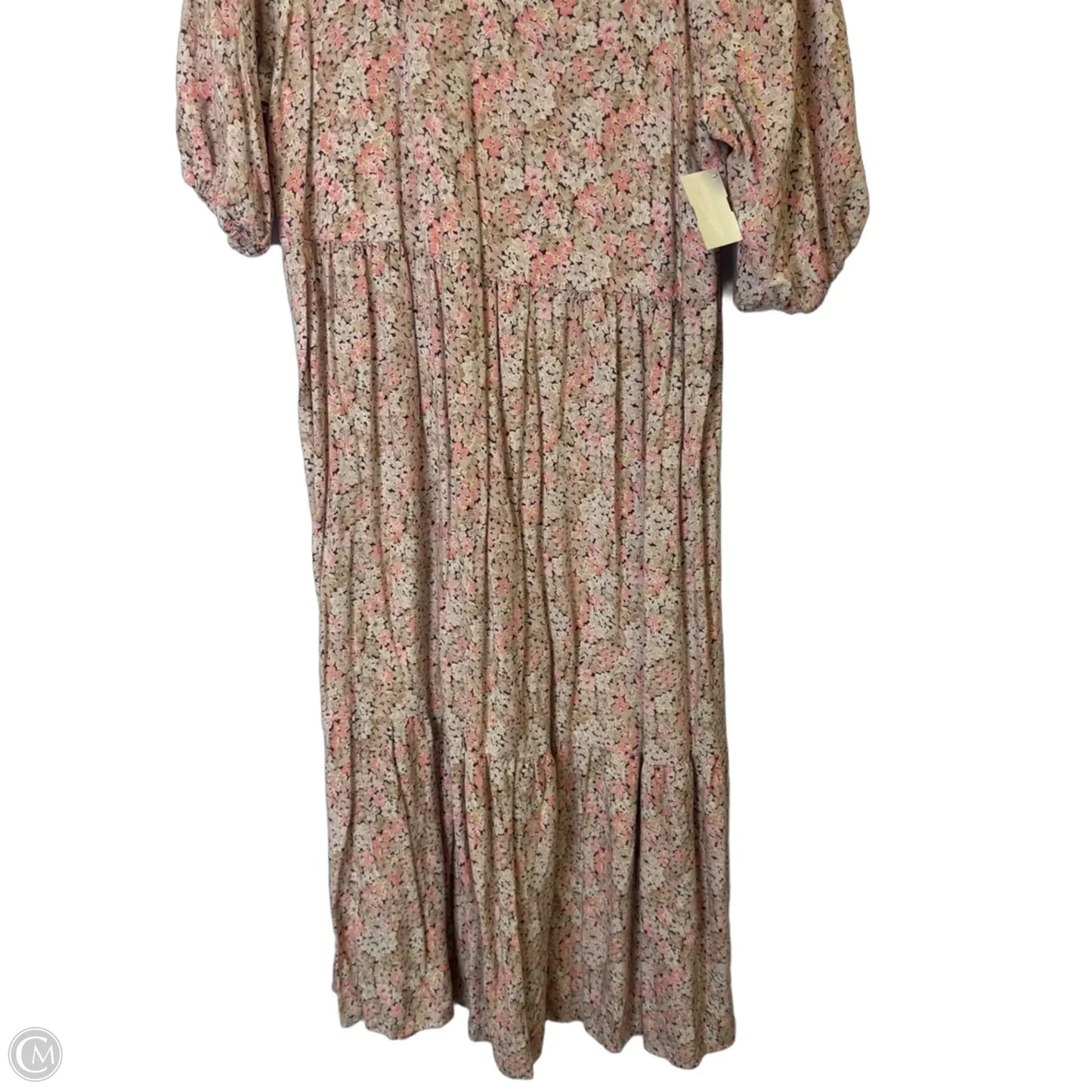 Dress Casual Midi By H&m In Pink, Size: M