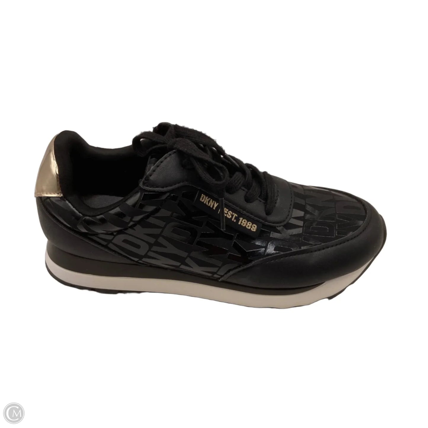 Shoes Sneakers By Dkny In Black, Size: 6.5