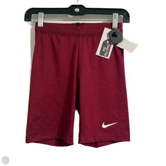 Athletic Shorts By Nike Apparel In Maroon, Size: Xs