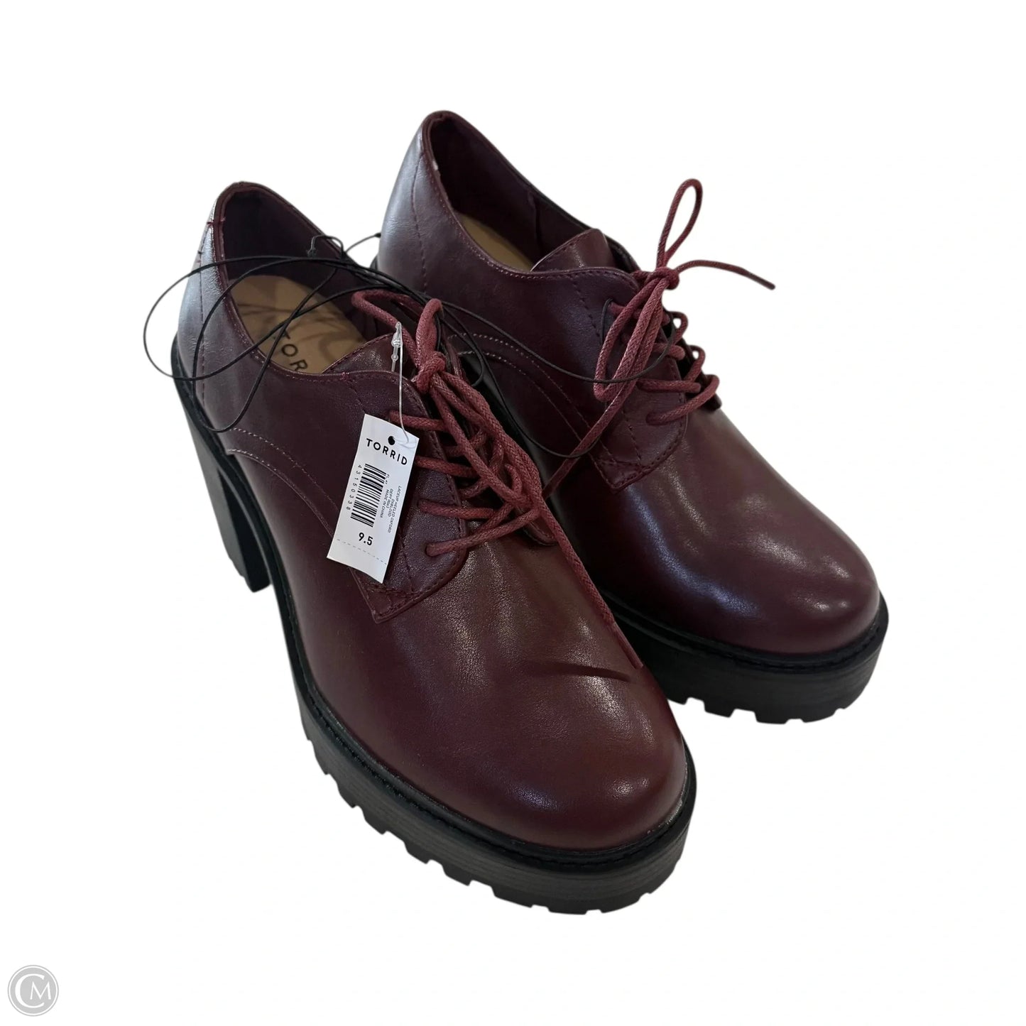 Shoes Heels Block By Torrid In Maroon, Size: 9.5