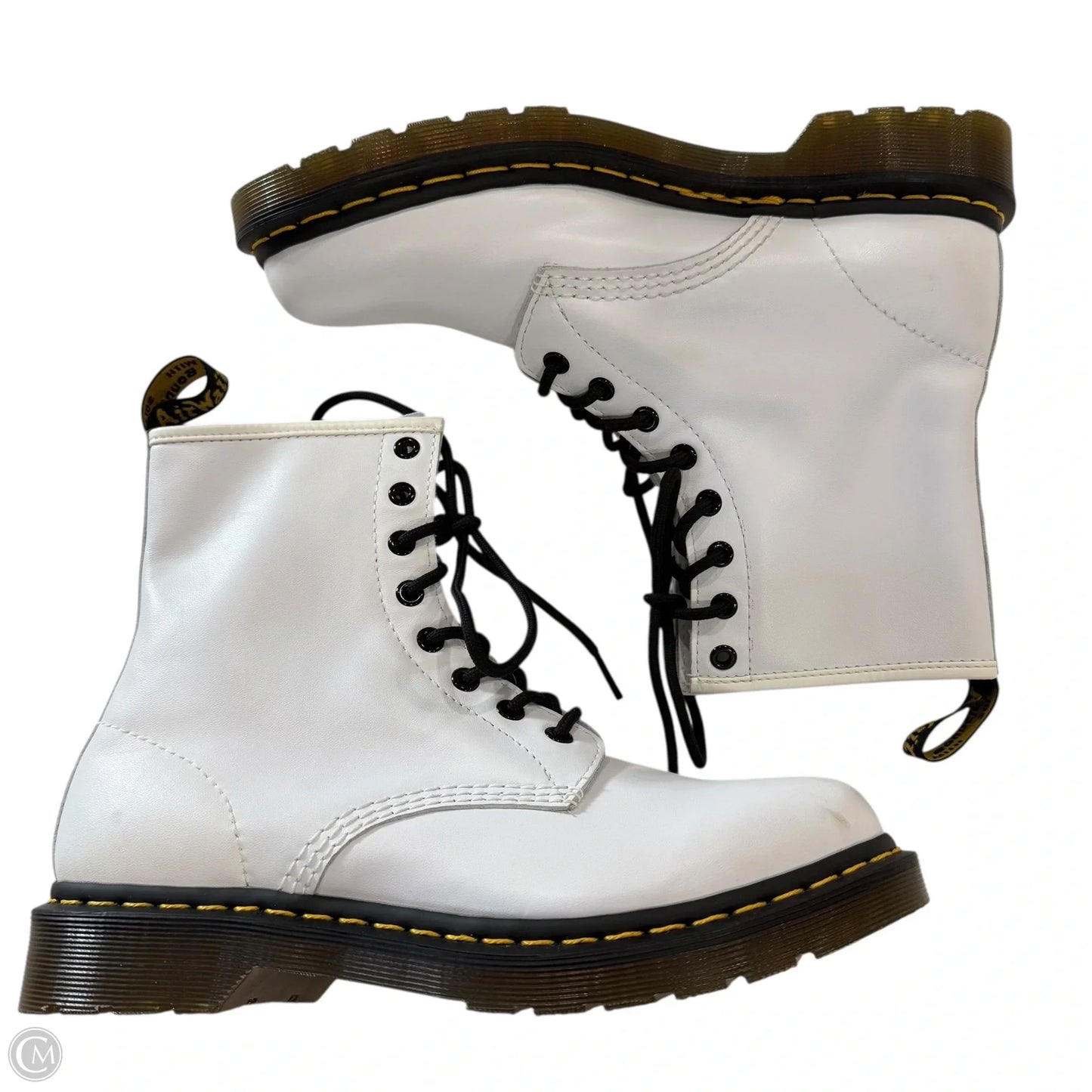 Boots Ankle Flats By Dr Martens In White, Size: 10