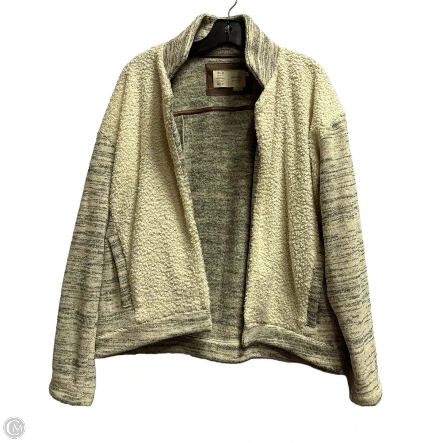 Sweater Cardigan By Anthropologie In Cream, Size: M
