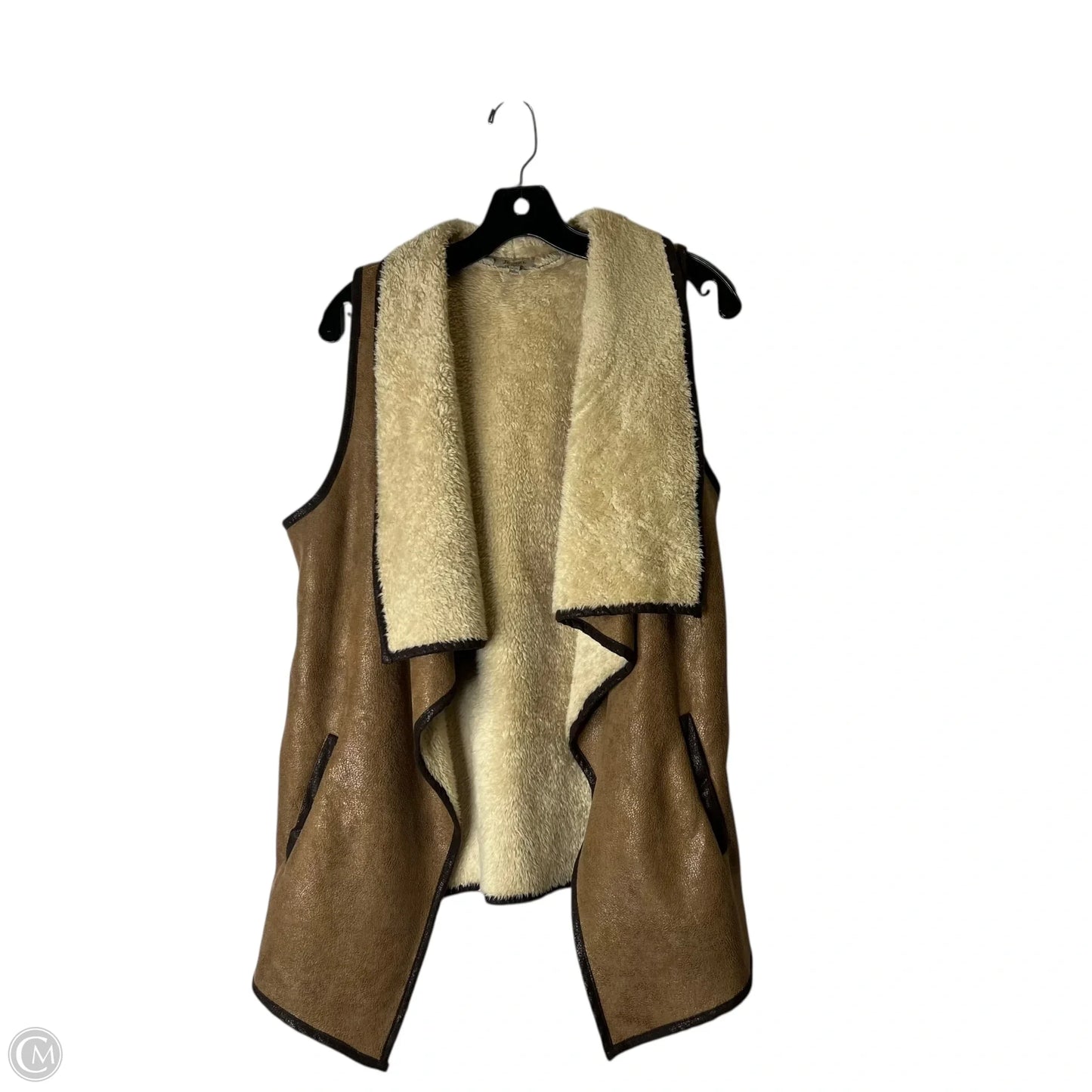 Vest Faux Fur & Sherpa By Jodifl In Brown, Size: L
