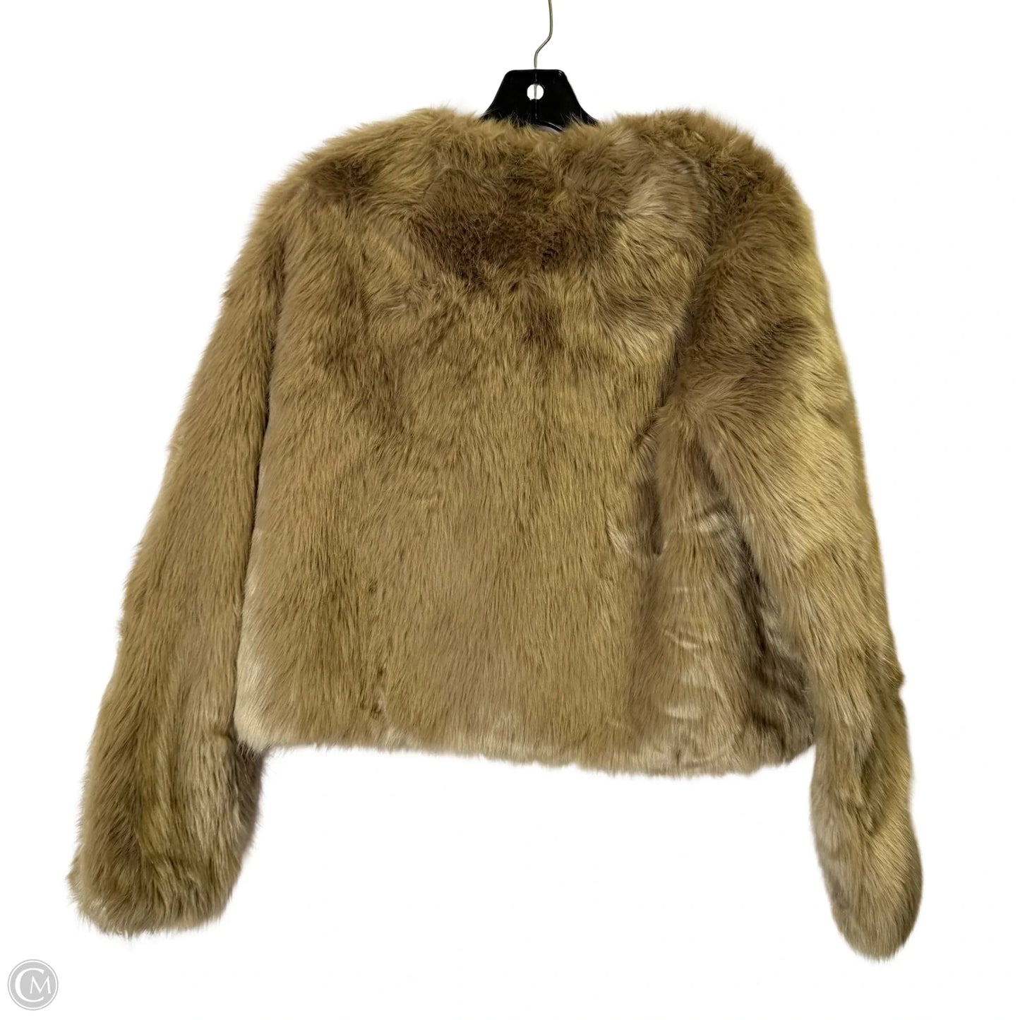 Jacket Faux Fur & Sherpa By Carolina Belle In Tan, Size: M