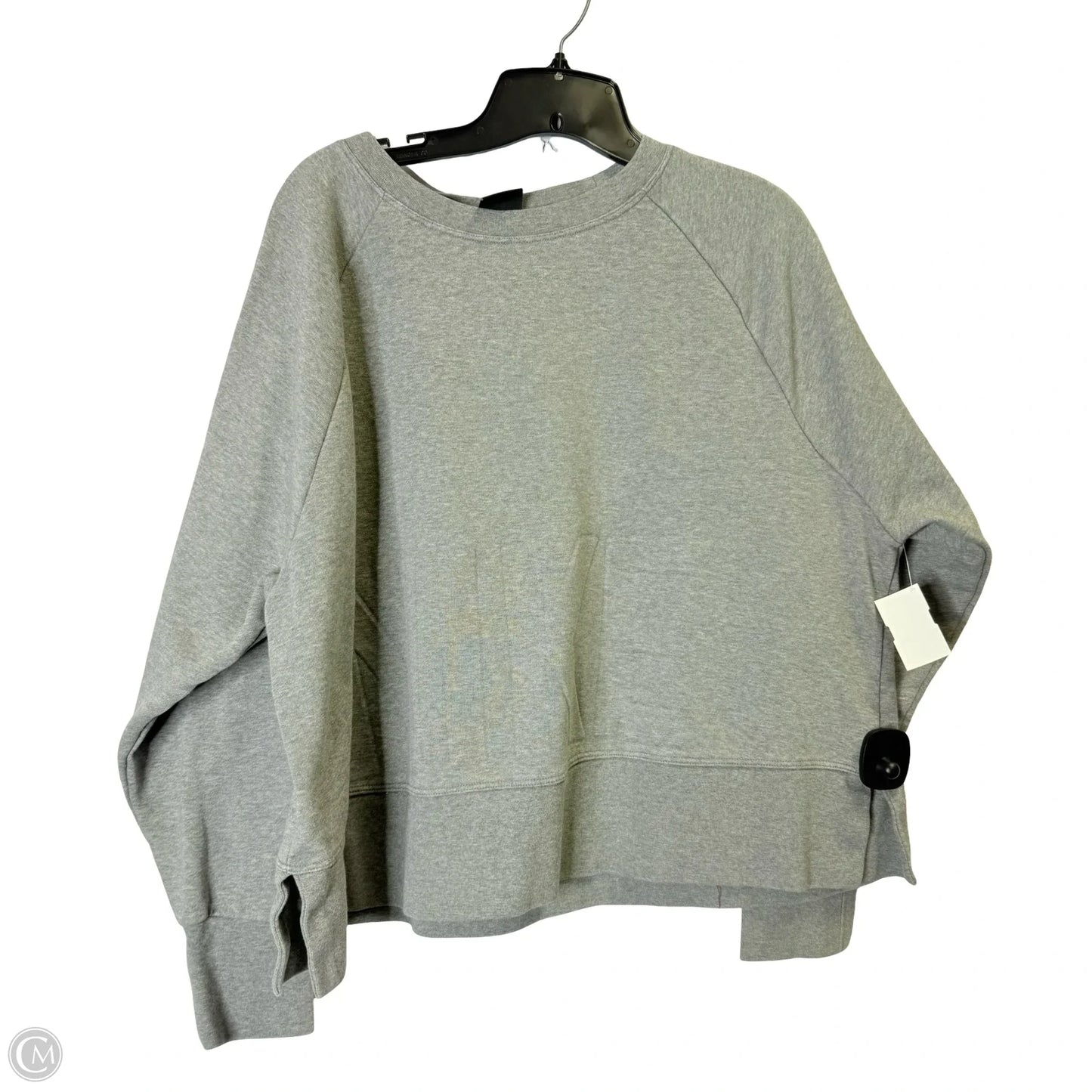 Athletic Sweatshirt Crewneck By Nike Apparel In Grey, Size: 2x