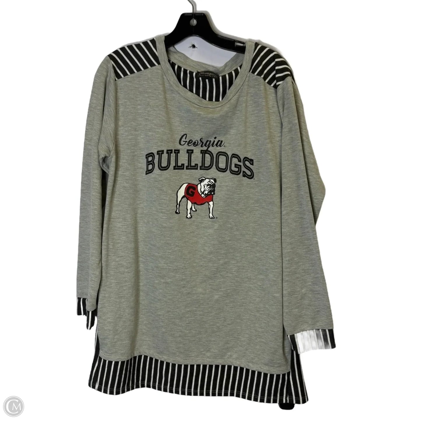 Top Long Sleeve By Clothes Mentor In Grey, Size: M