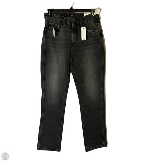 Jeans Straight By Free People In Black Denim, Size: 8