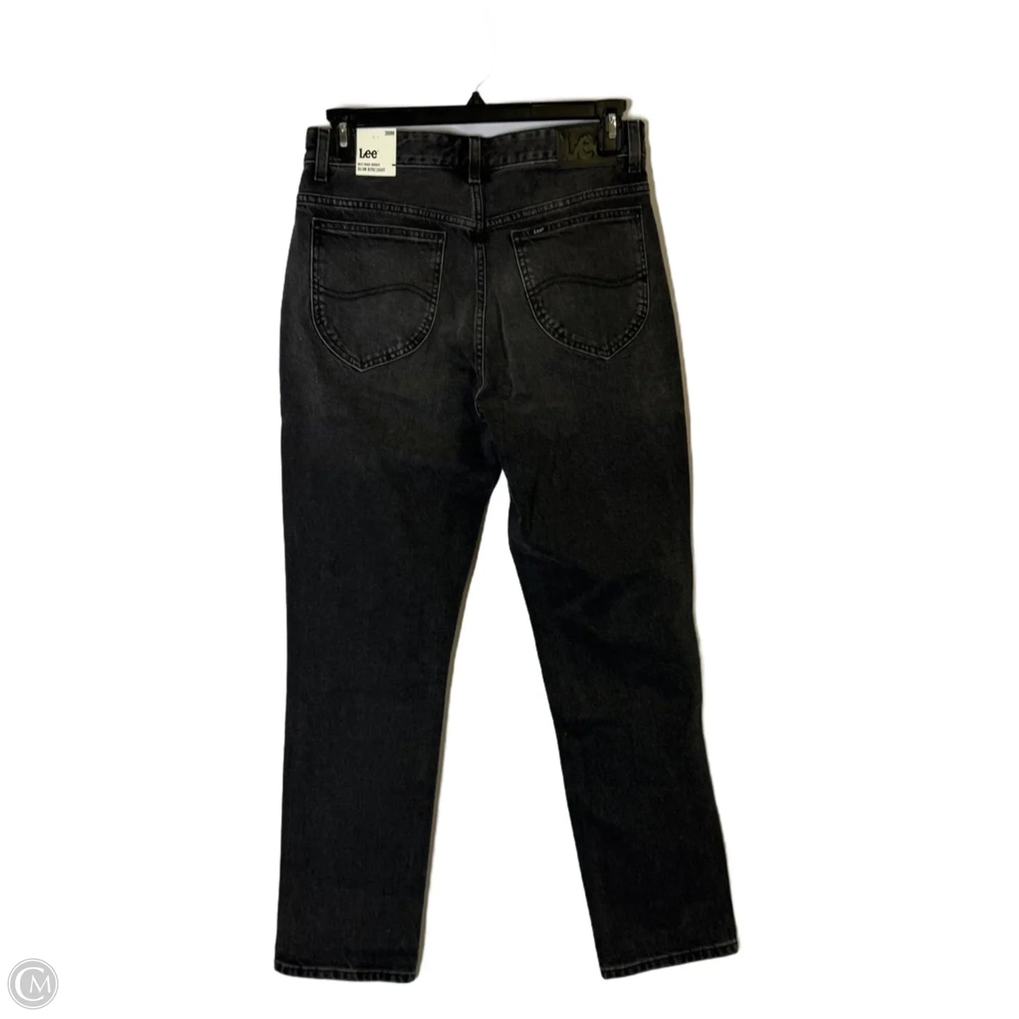 Jeans Straight By Free People In Black Denim, Size: 8