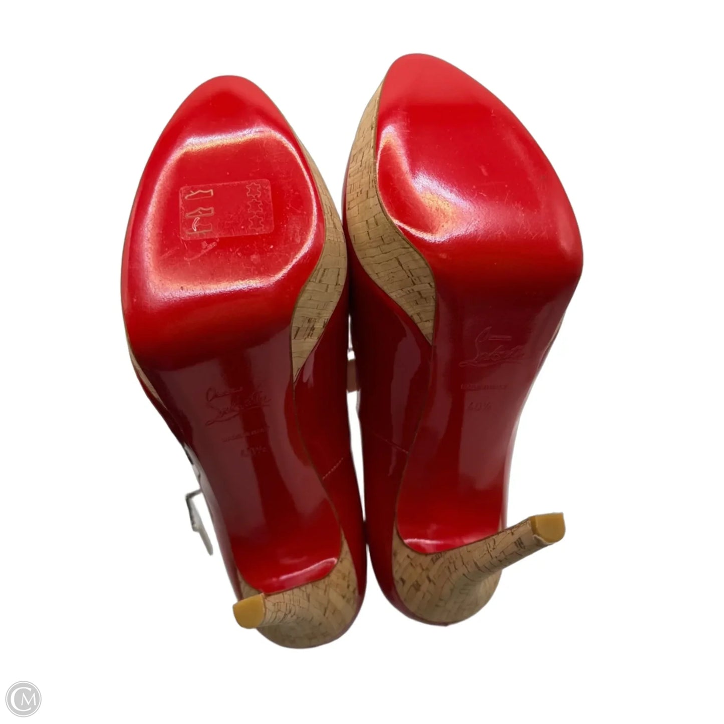 Shoes Luxury Designer By Christian Louboutin In Red, Size: 10.5