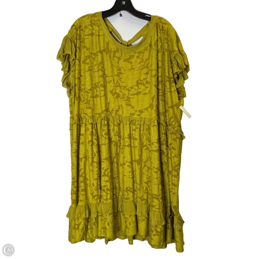 Dress Casual Short By Anthropologie In Green, Size: 2x