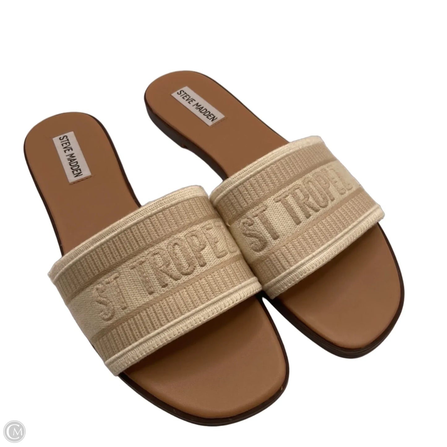 Sandals Flats By Steve Madden In Cream, Size: 9.5