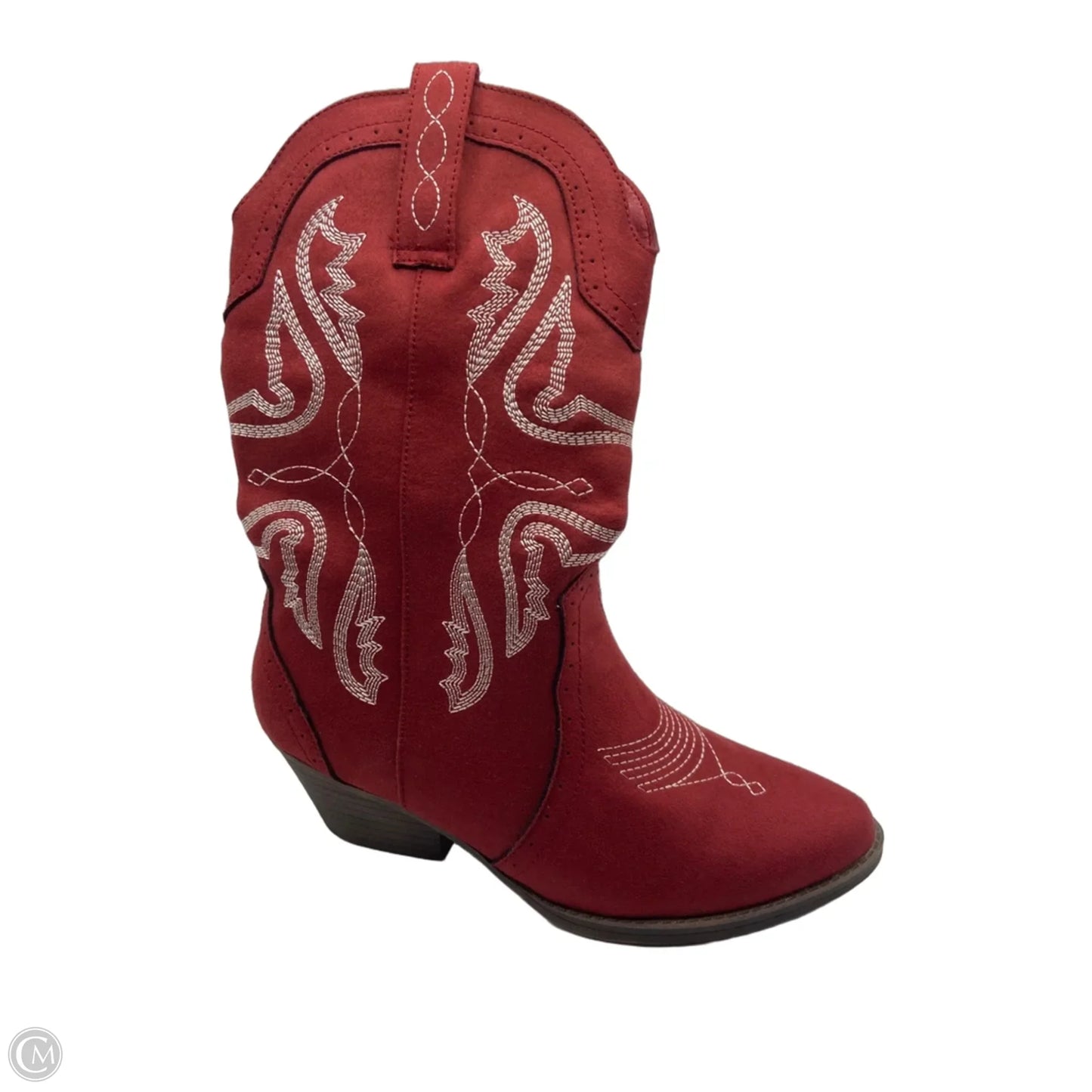 Boots Western By Sugar In Red, Size: 8.5