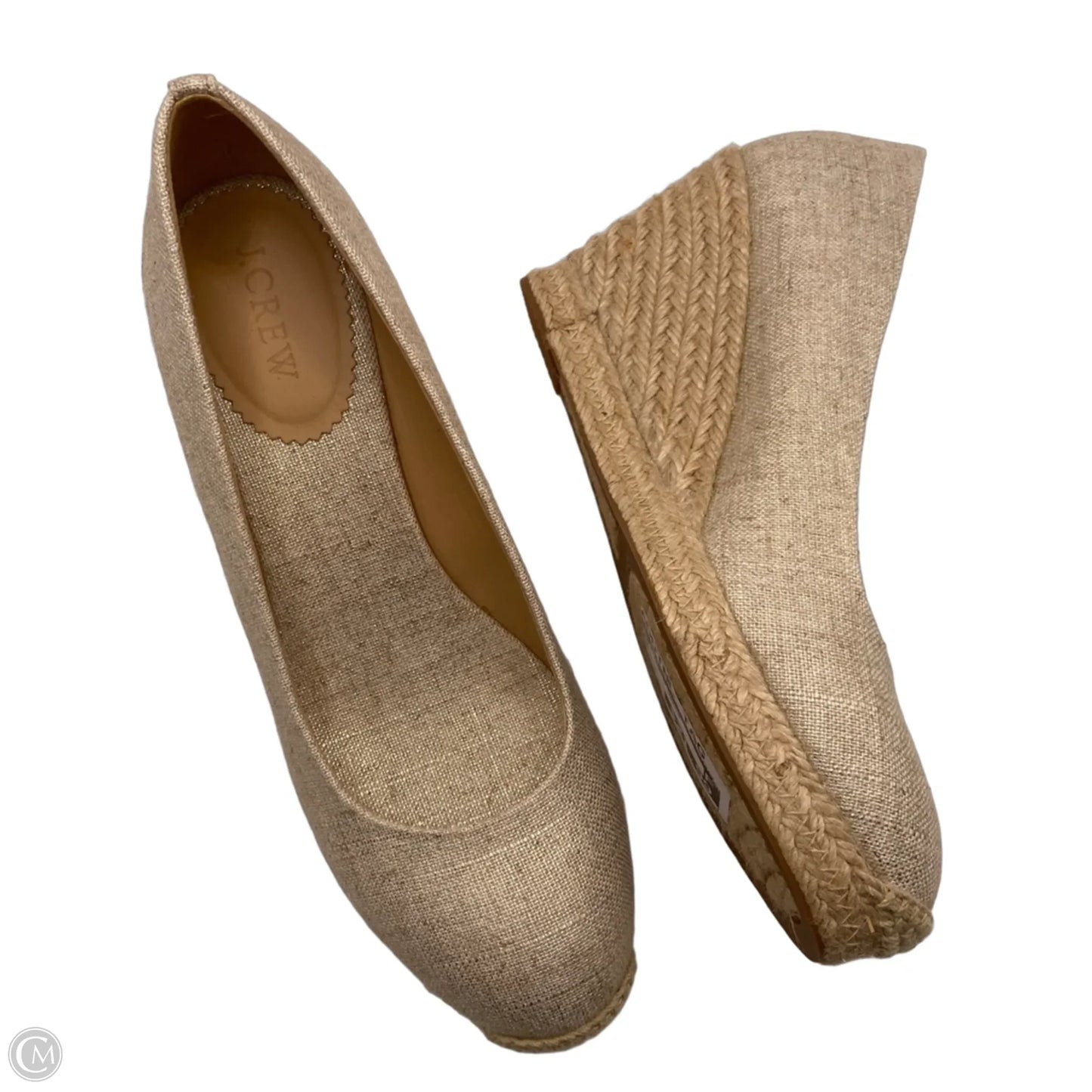 Shoes Heels Wedge By J. Crew In Tan, Size: 8.5