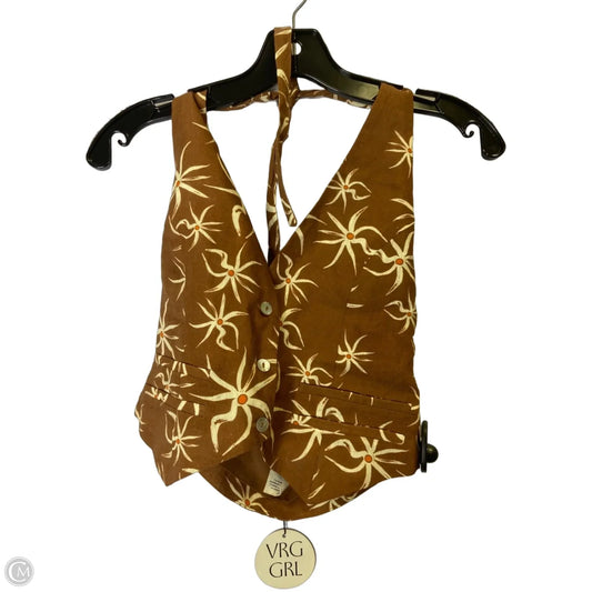 Top Sleeveless By Clothes Mentor In Brown, Size: 8