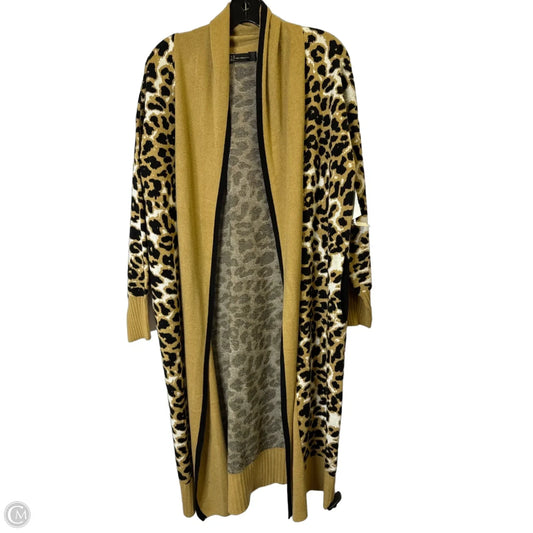 Sweater Cardigan By New York And Co In Animal Print, Size: S