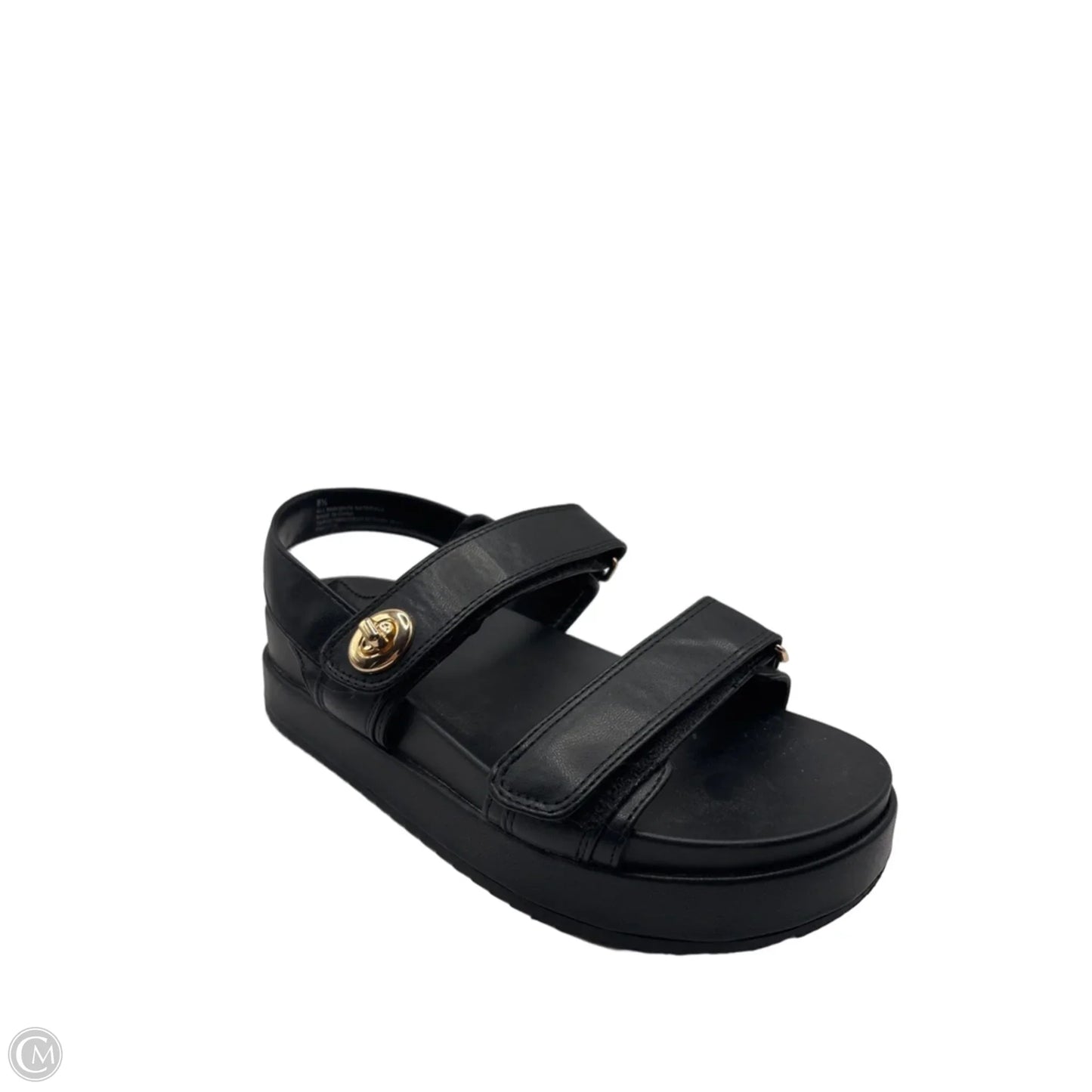 Sandals Heels Platform By A New Day In Black, Size: 8.5