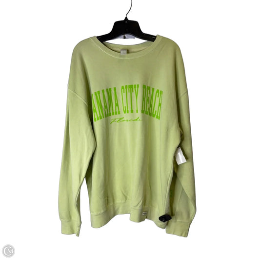 Sweatshirt Crewneck By Clothes Mentor In Green, Size: L