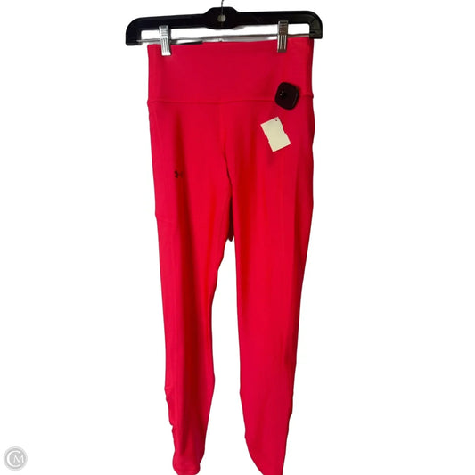 Athletic Leggings By Under Armour In Pink, Size: S