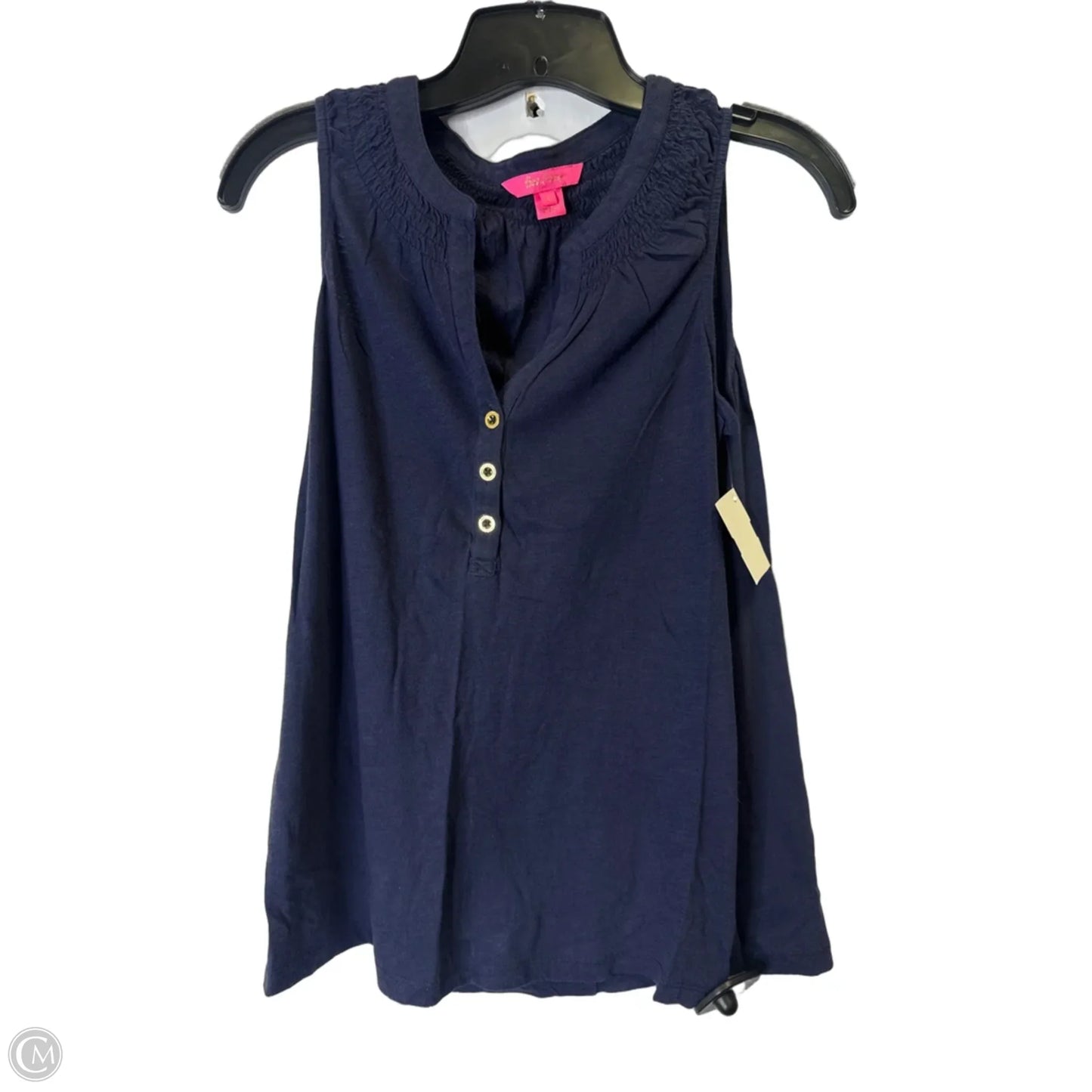 Top Sleeveless By Cmb In Navy, Size: S