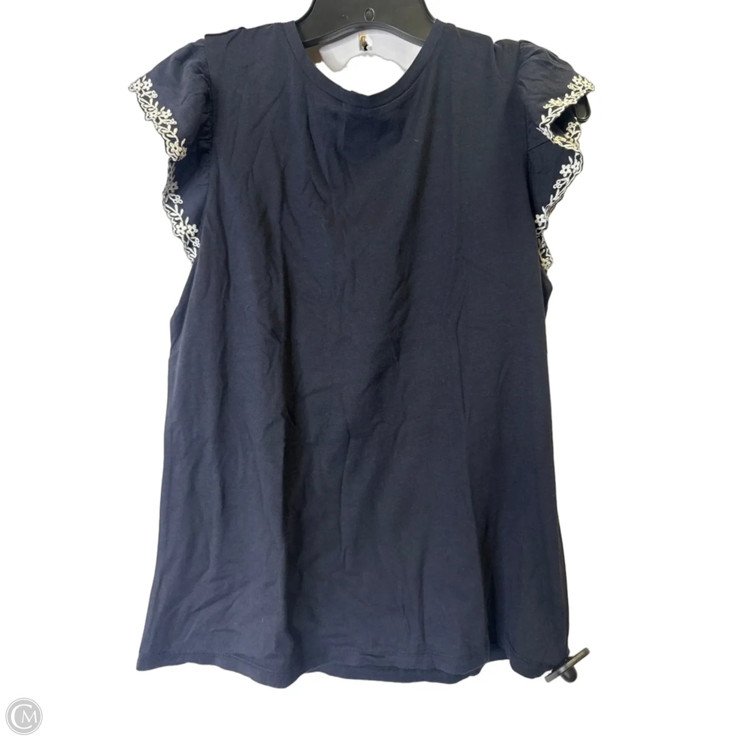 Top Sleeveless By Ann Taylor In Navy, Size: S