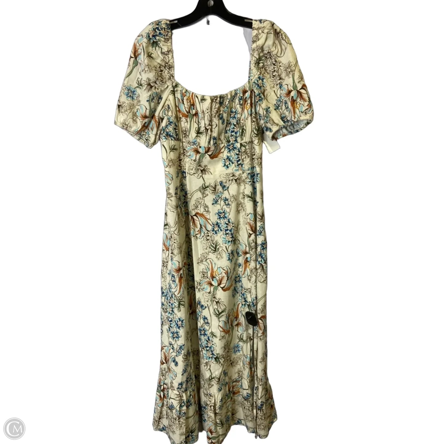 Dress Casual Midi By London Times In Cream, Size: 6