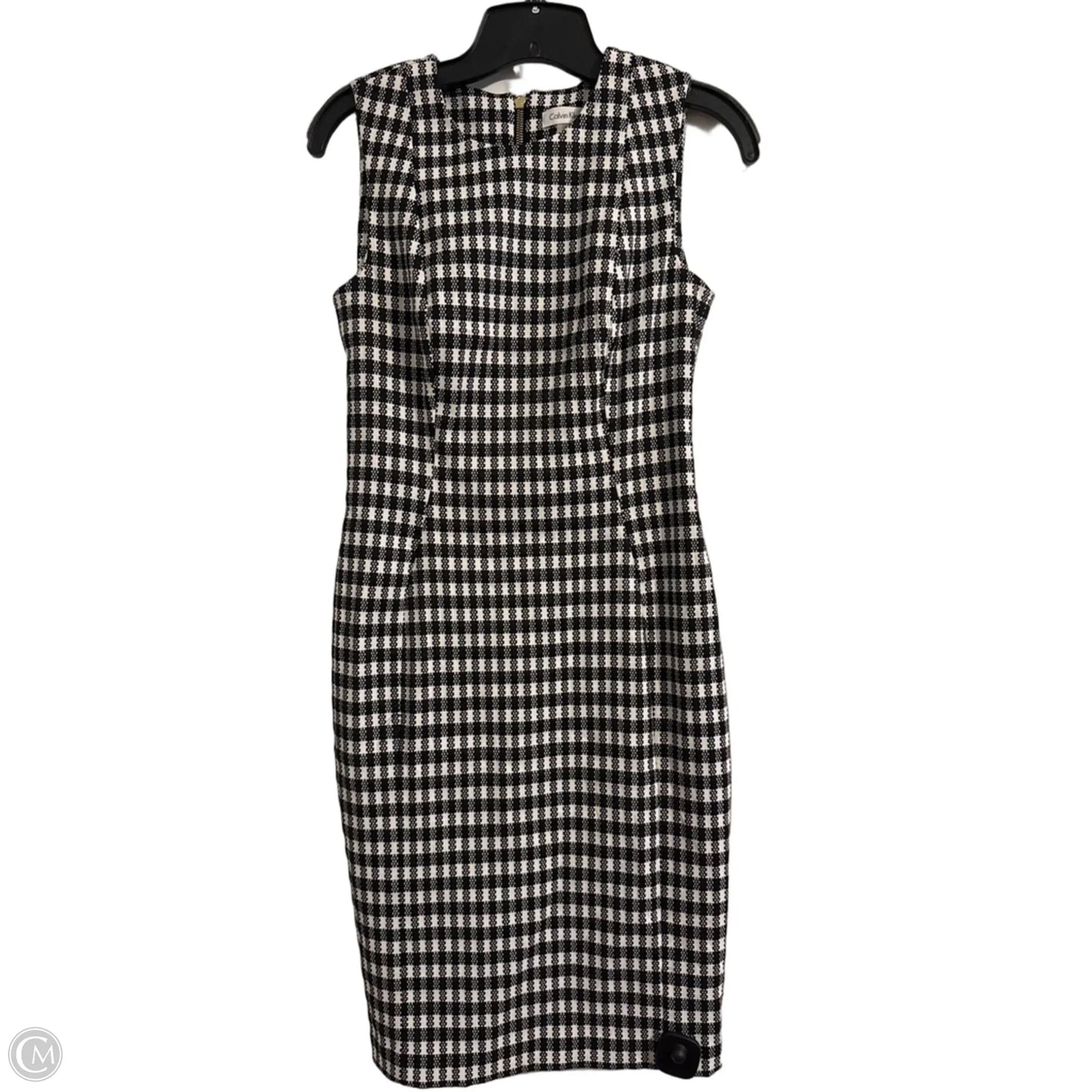 Dress Work By Calvin Klein In Black & White, Size: 6