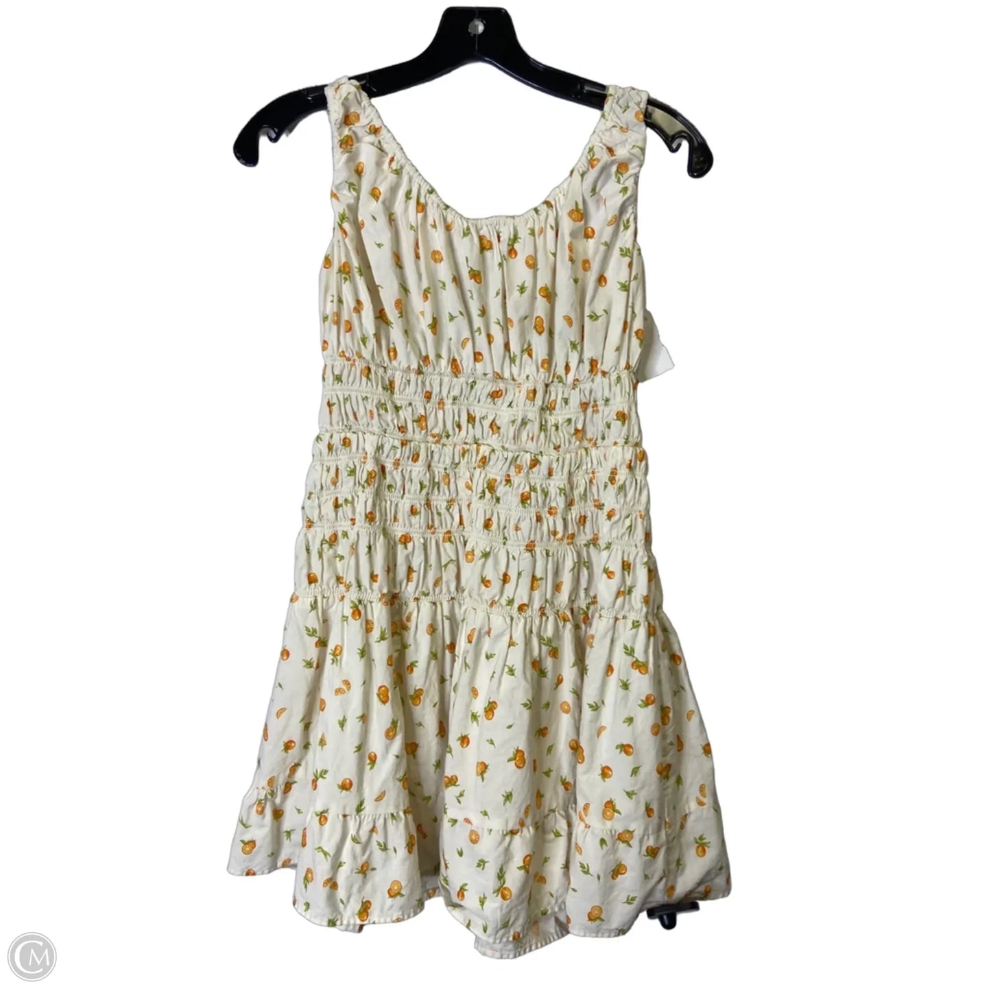 Dress Casual Short By Divided In Cream & Orange, Size: S