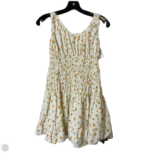 Dress Casual Short By Divided In Cream & Orange, Size: S