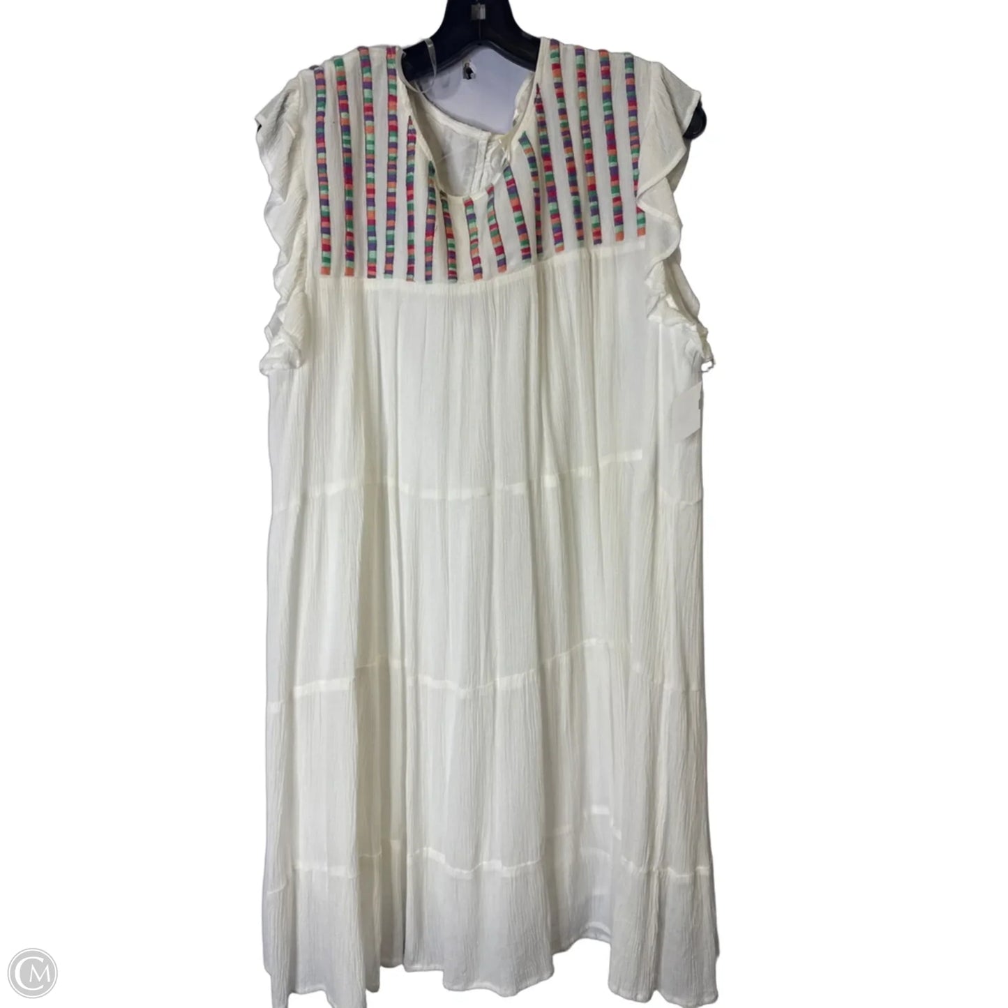 Dress Casual Short By Studio West In White, Size: Xl