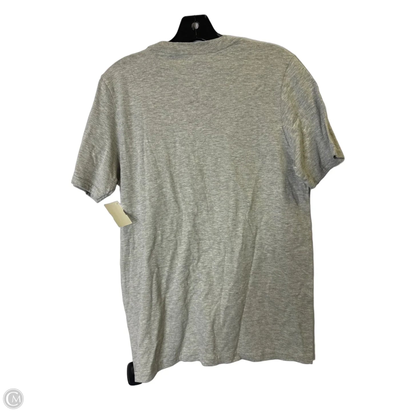 Athletic Top Short Sleeve By Adidas In Grey, Size: S
