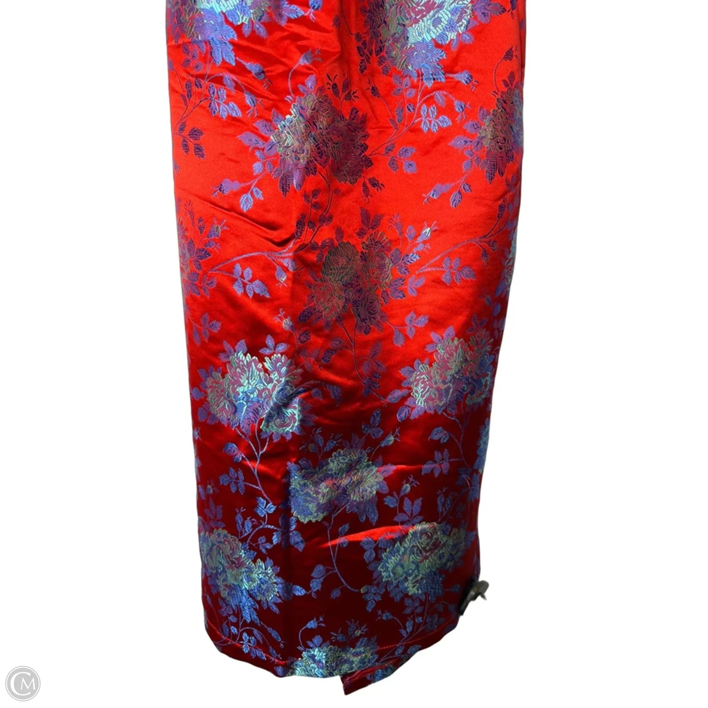 Dress Party Midi By Pretty Little Thing In Blue & Red, Size: 12