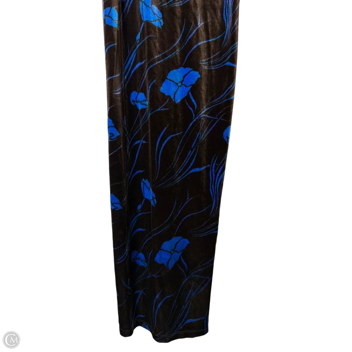 Dress Casual Midi By Ecote In Blue & Brown, Size: M