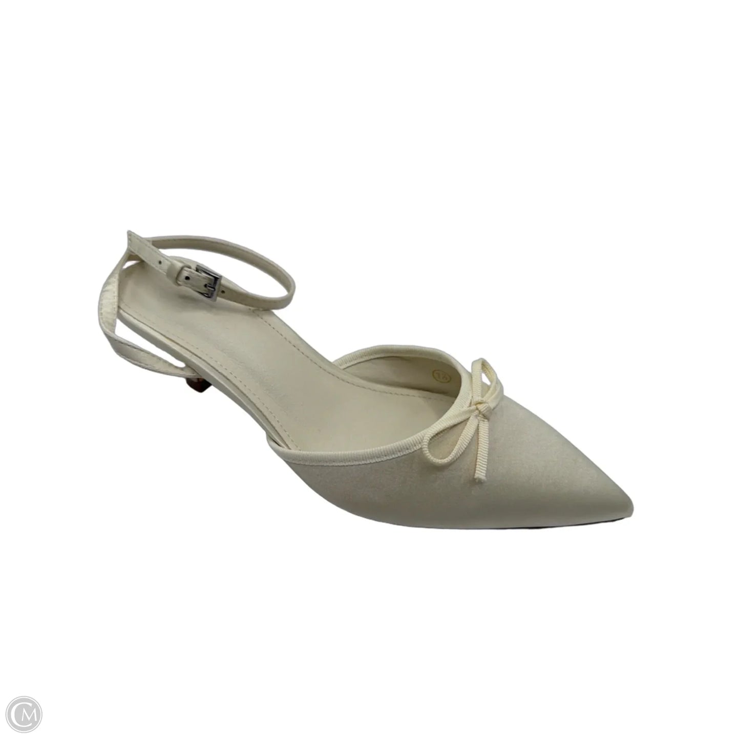 Shoes Heels Kitten By Clothes Mentor In Cream, Size: 7.5