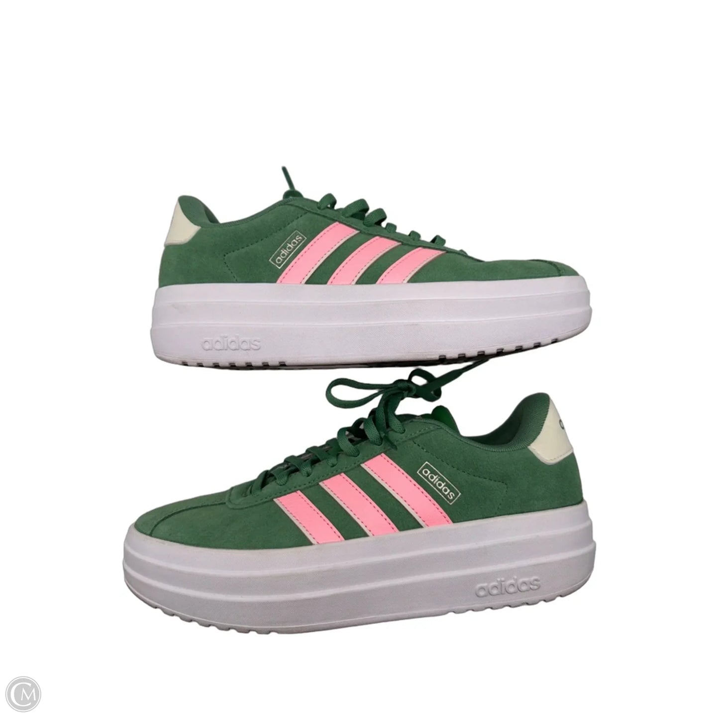 Shoes Sneakers Platform By Adidas In Green & Pink, Size: 8