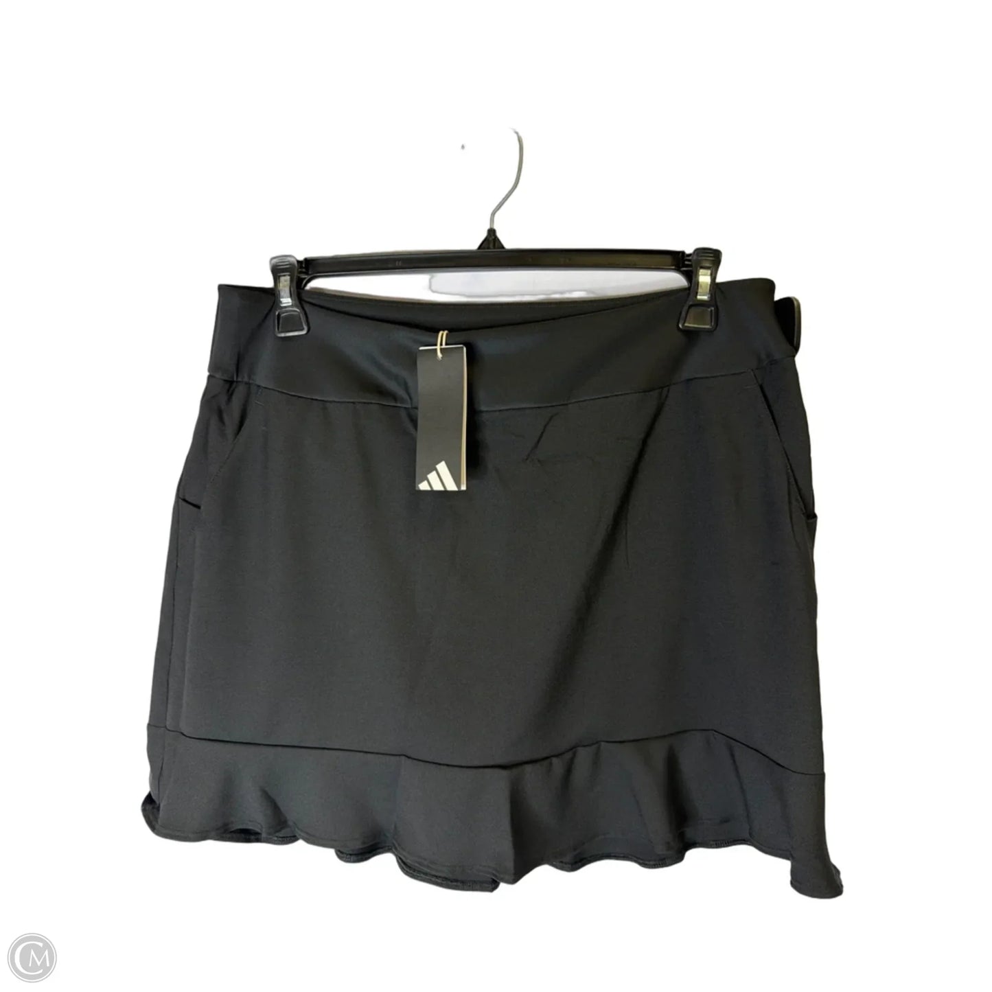 Athletic Skirt By Adidas In Black, Size: L