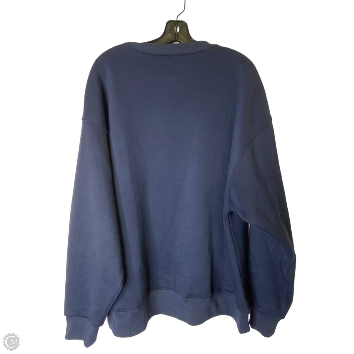 Sweatshirt Crewneck By Clothes Mentor In Navy, Size: L