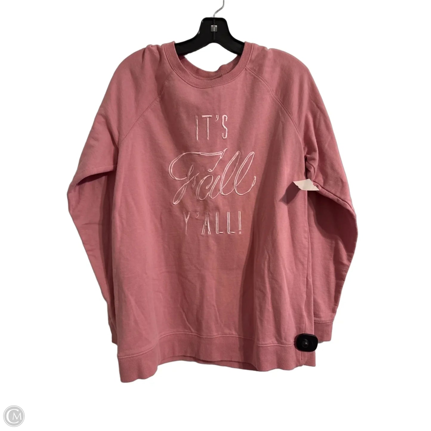 Sweatshirt Crewneck By Lauren James In Pink, Size: L