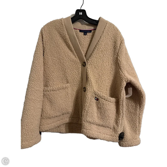 Jacket Shirt By Tommy Hilfiger In Beige, Size: Xl