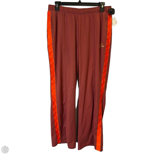 Athletic Pants By Adidas In Orange & Red, Size: Xl