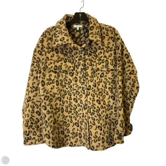 Jacket Shirt By Jodifl In Animal Print, Size: S