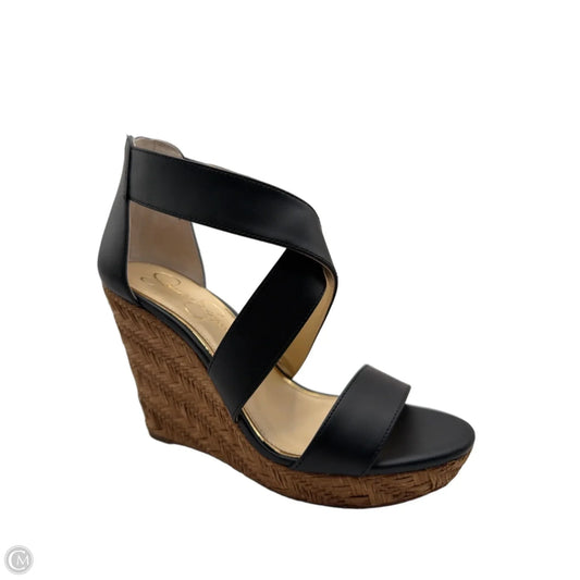 Shoes Heels Wedge By Jessica Simpson In Black, Size: 8.5