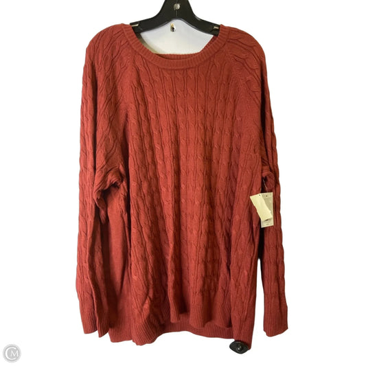Sweater By Croft And Barrow In Red, Size: 2x