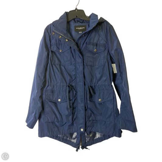 Coat Raincoat By Marc New York In Blue, Size: M