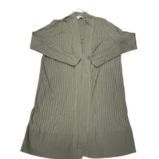 Sweater Cardigan By Loft In Green, Size:L