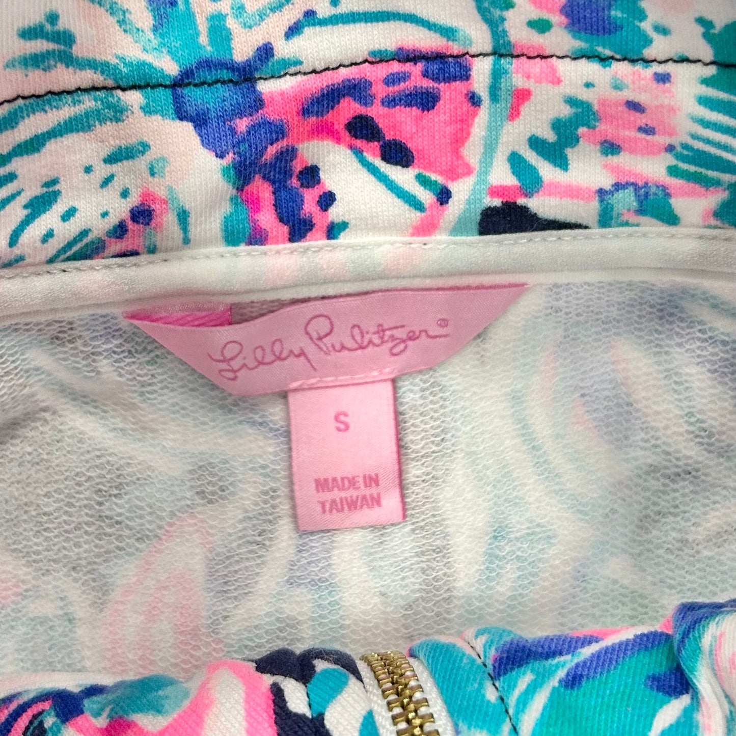 Blue & Pink Jacket Designer By Lilly Pulitzer, Size: S