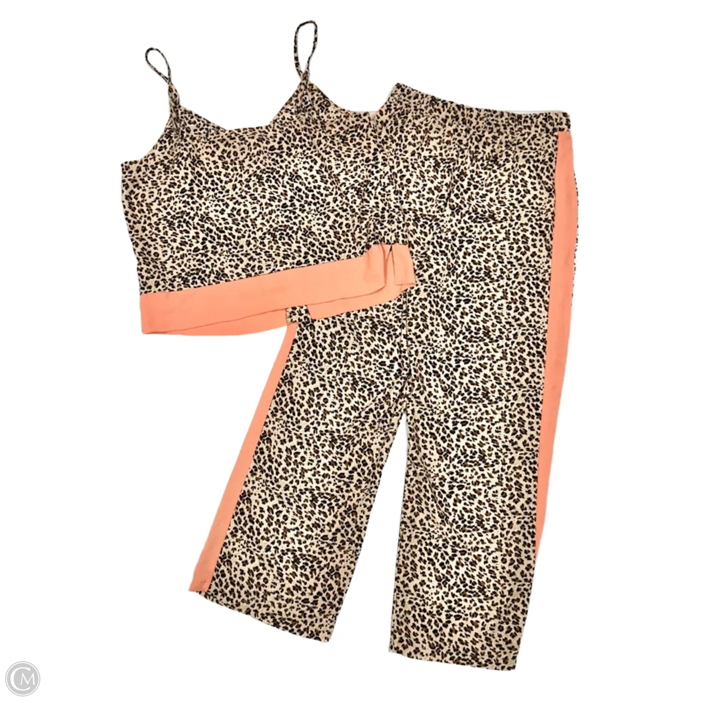 Top 2pc Sleeveless By Bb Dakota In Animal Print, Size: S