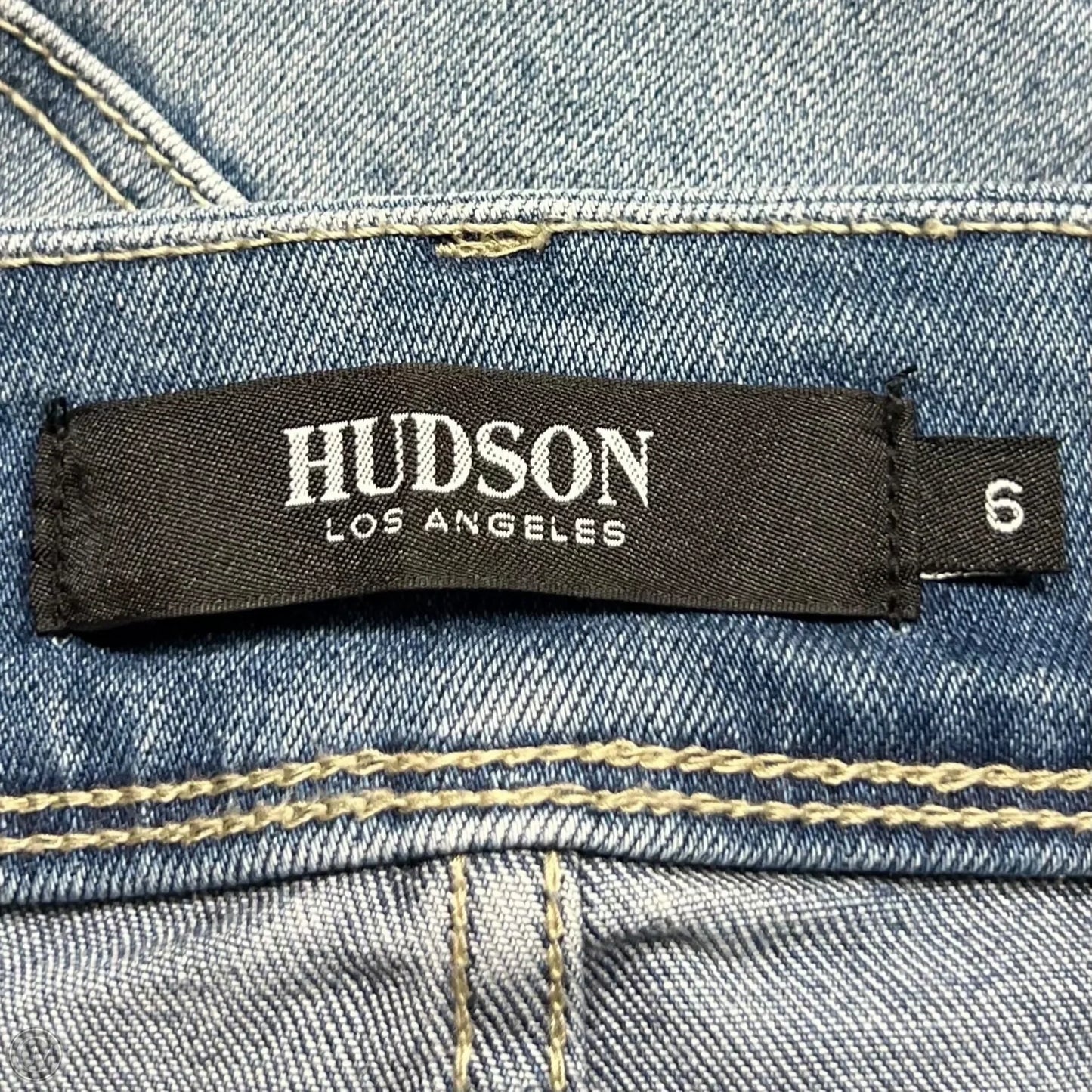 Jeans Boot Cut By Hudson In Blue Denim, Size: 6